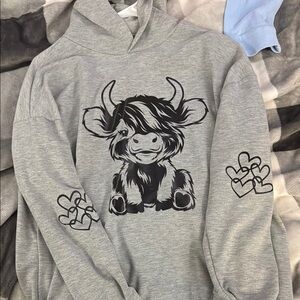 Gray Graphic Hoodie
